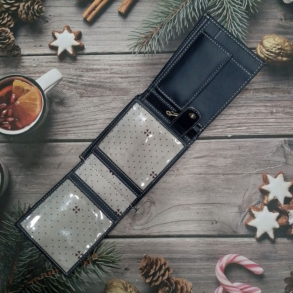 Premium Multilayer Wallet – Slim, Secure & Stylish Black