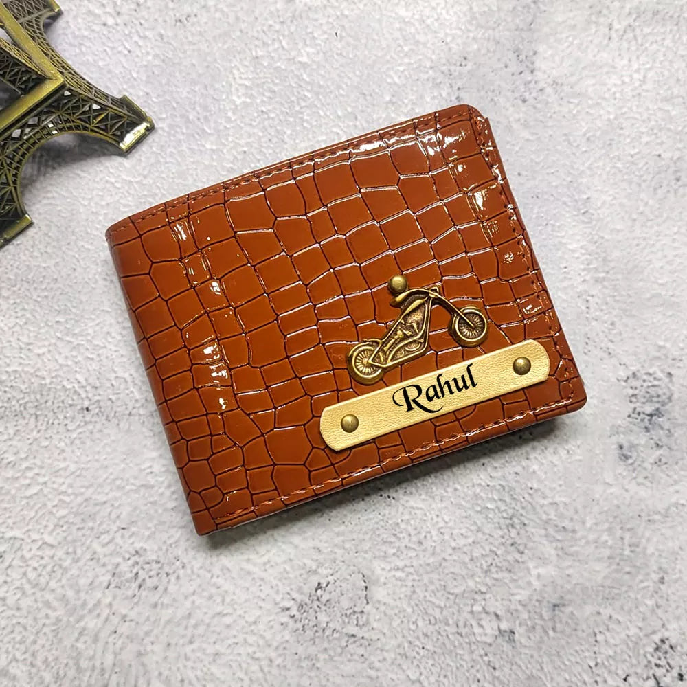 Leather Croc Wallet for Men - Nera