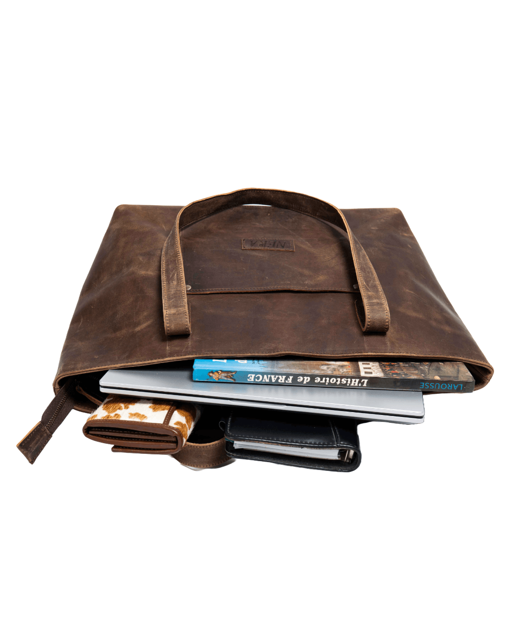 Shop Now - Premium Dark Brown leather travel Vintage bag perfect for weekend getaways - Neraexim leather bag