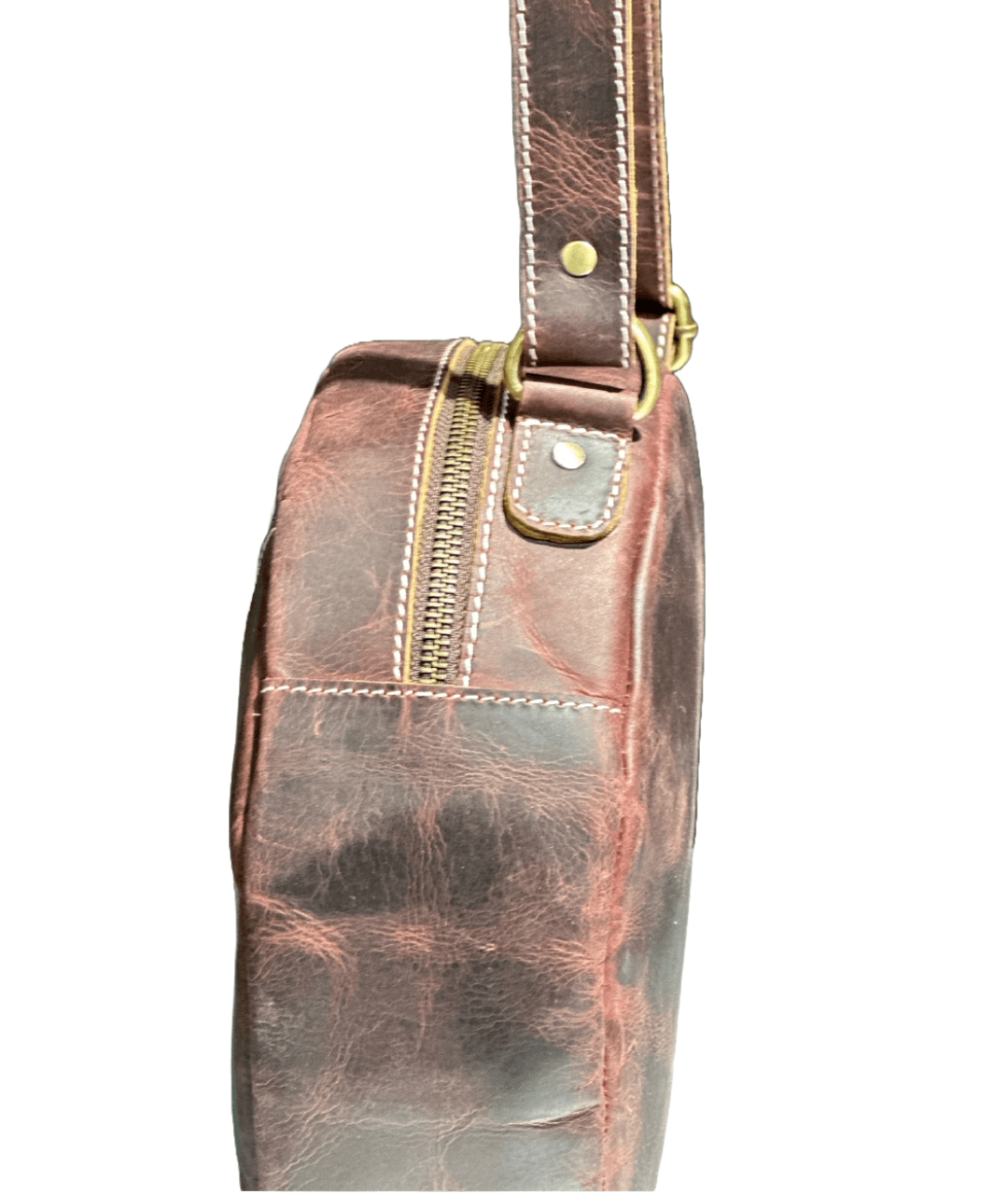 Shop Round sling Leather bags on Sale | Nera ClassyLeatherBags — Nera exim Classy Leather Bags