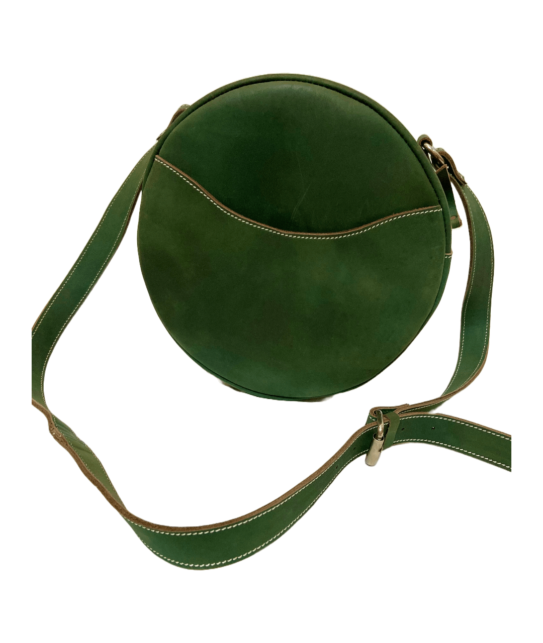 Upgrade your style with round sling bag, premium design, side pockets, easy to use.