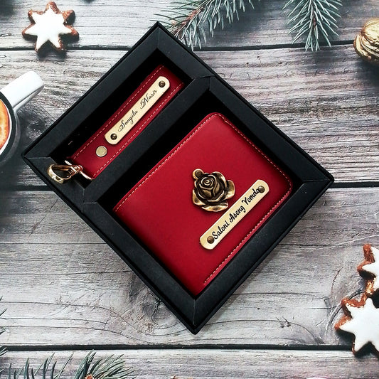 Men Wallet Keychain Combo