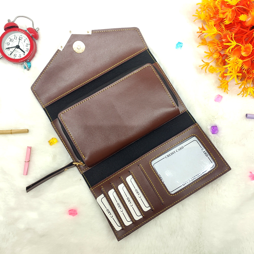 Ladies 3 fold Clutch Wallet