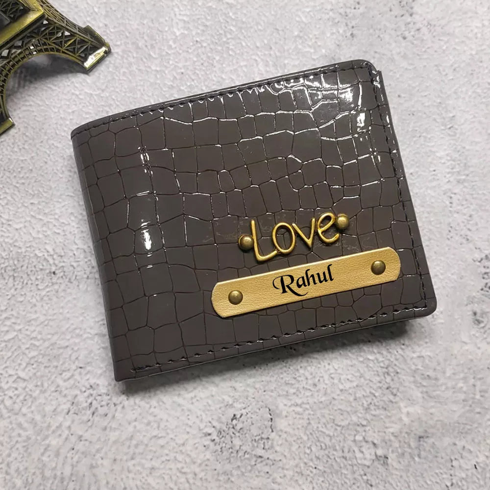 Leather Croc Wallet for Men - Nera