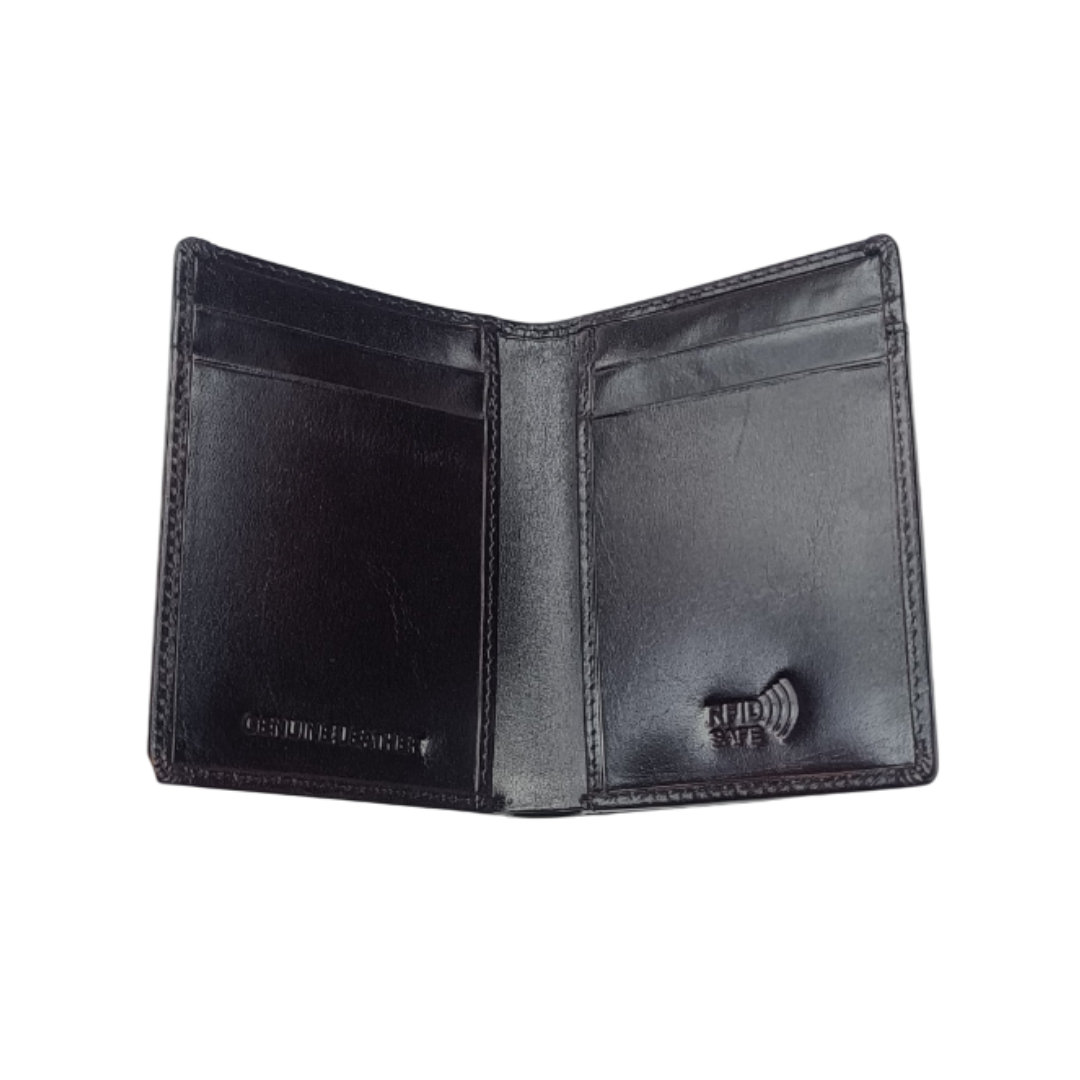 Note Case Full Grain Leather Wallet - Dark Brown