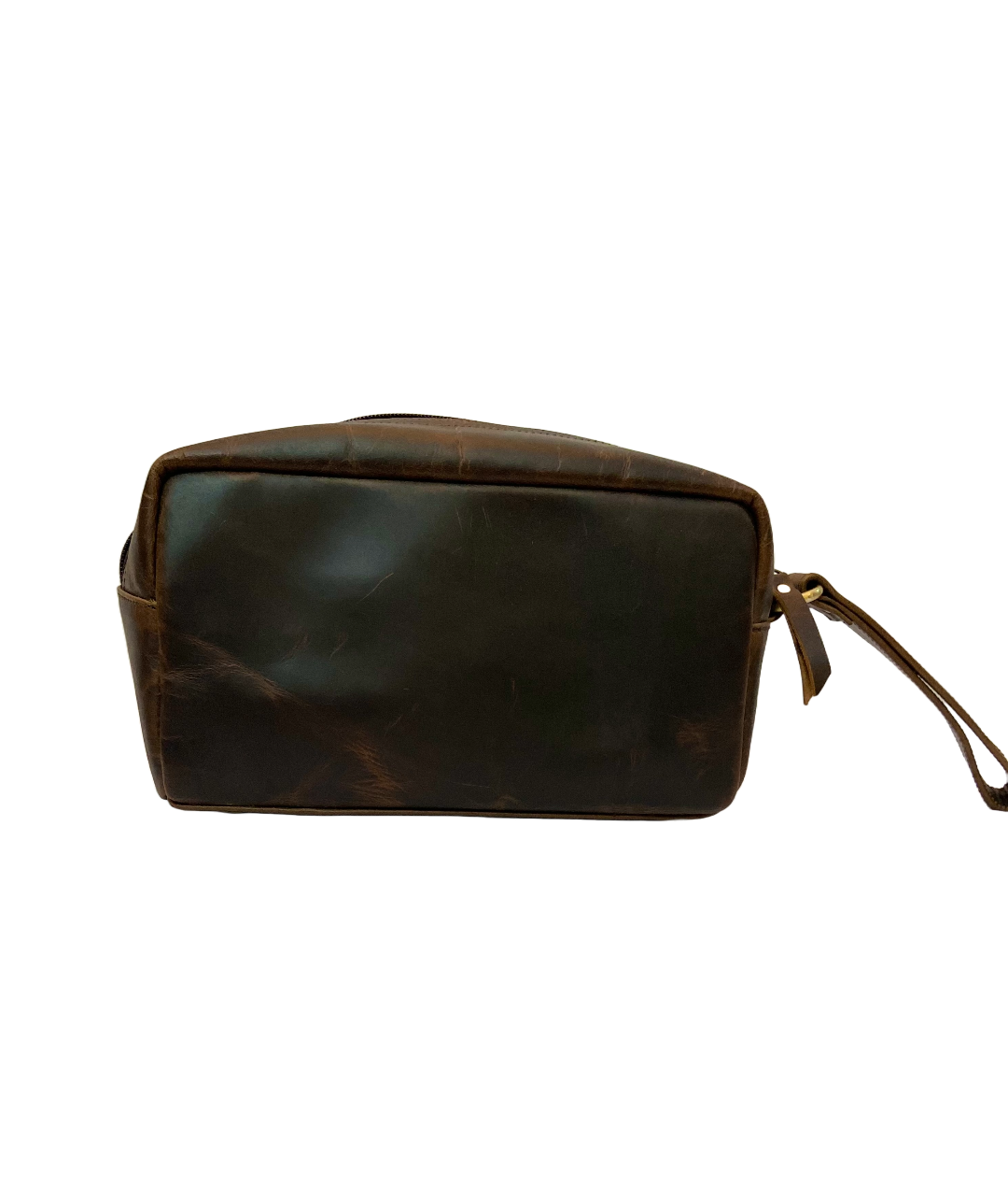 Stylish toiletry bag with a spacious interior and convenient carry handle