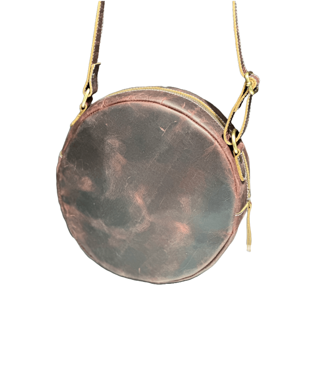 Fashionable round sling bag with a compact shape and versatile use