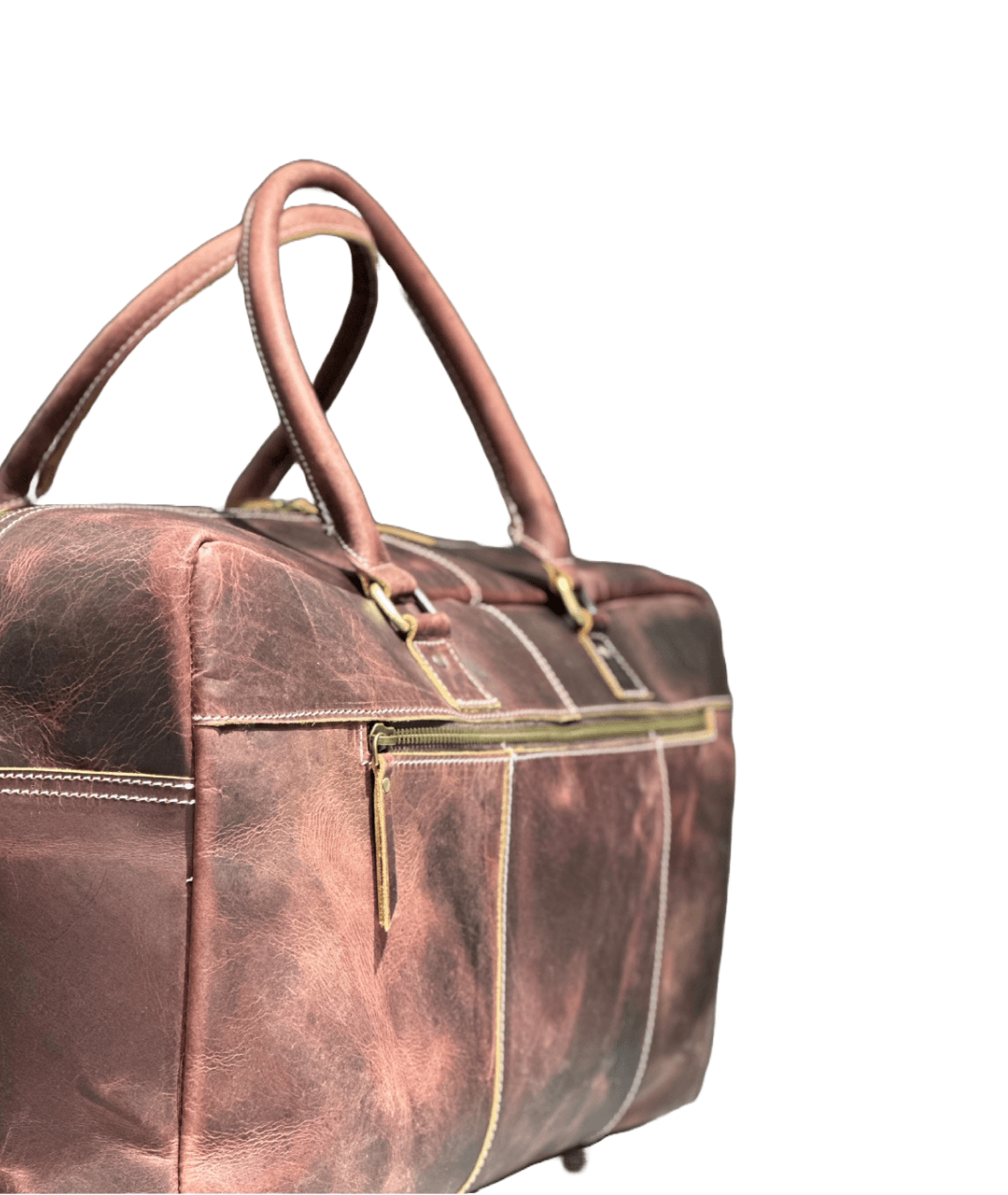 Modern men’s clutch duffle bag with a sophisticated look and high-quality materials